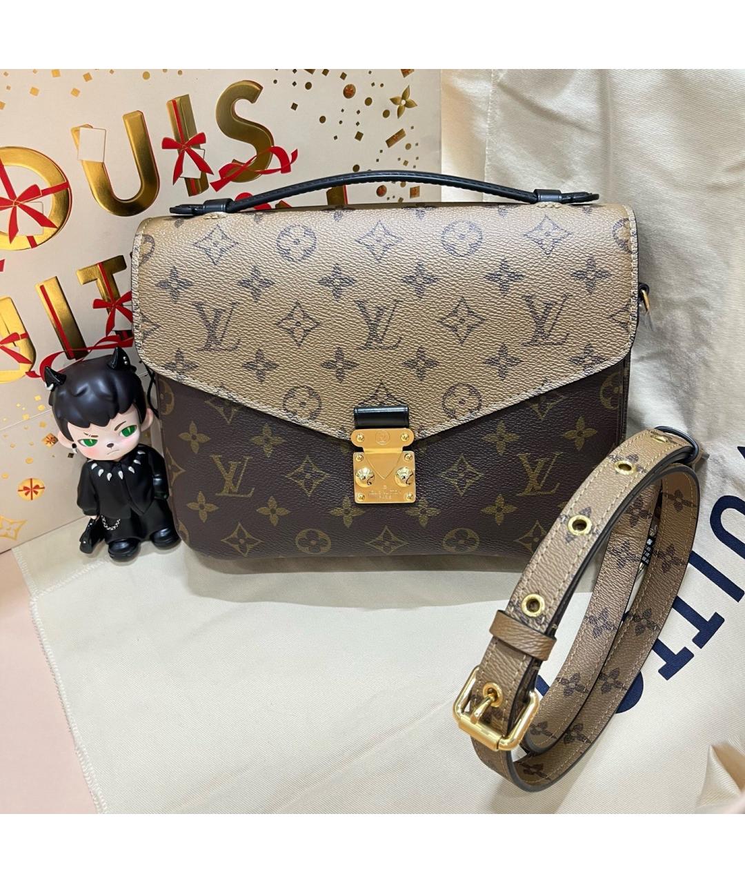 LOUIS VUITTON Коричневая сумка через плечо, фото 9