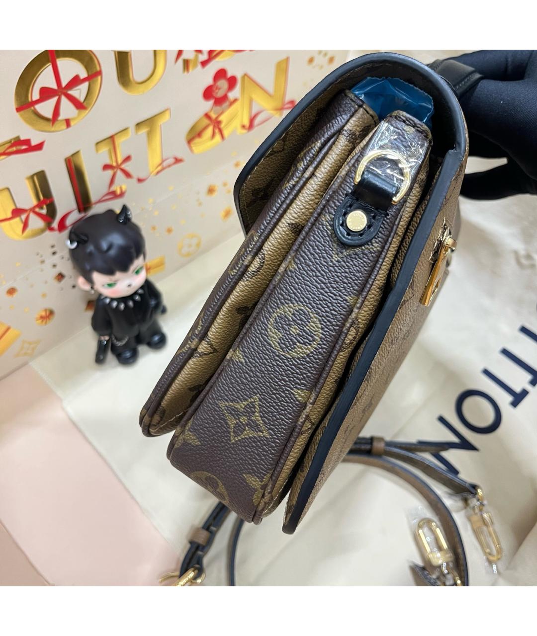 LOUIS VUITTON Коричневая сумка через плечо, фото 4