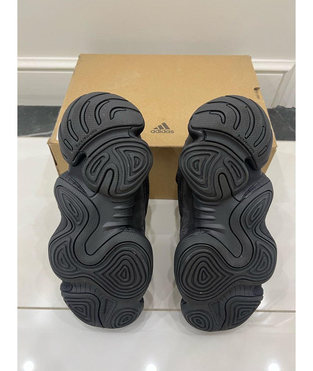 ADIDAS YEEZY Черные замшевые кеды, фото 5