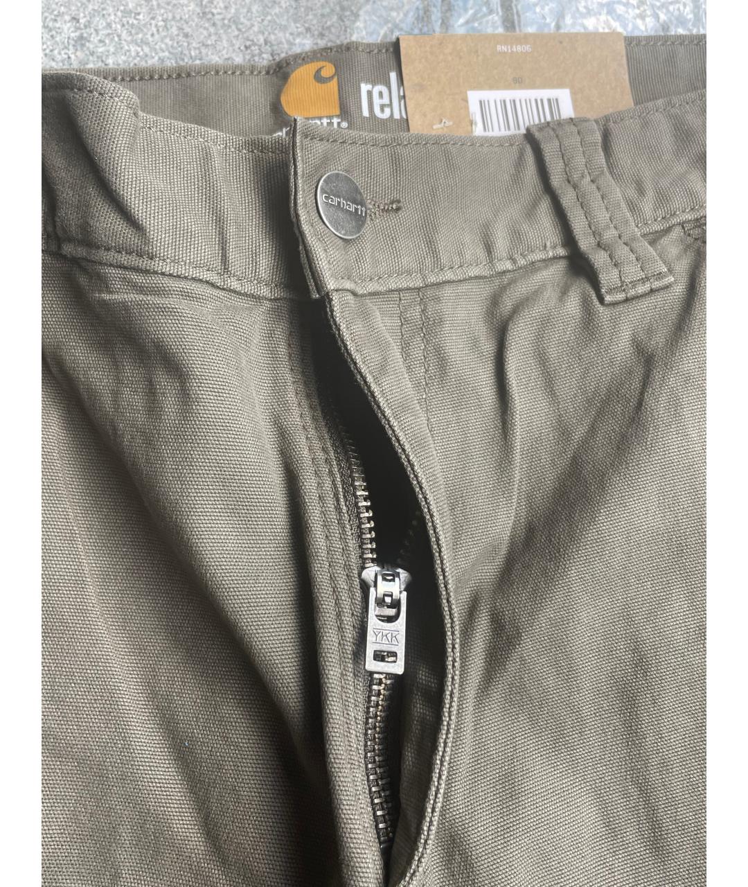 CARHARTT Хаки хлопковые шорты, фото 4