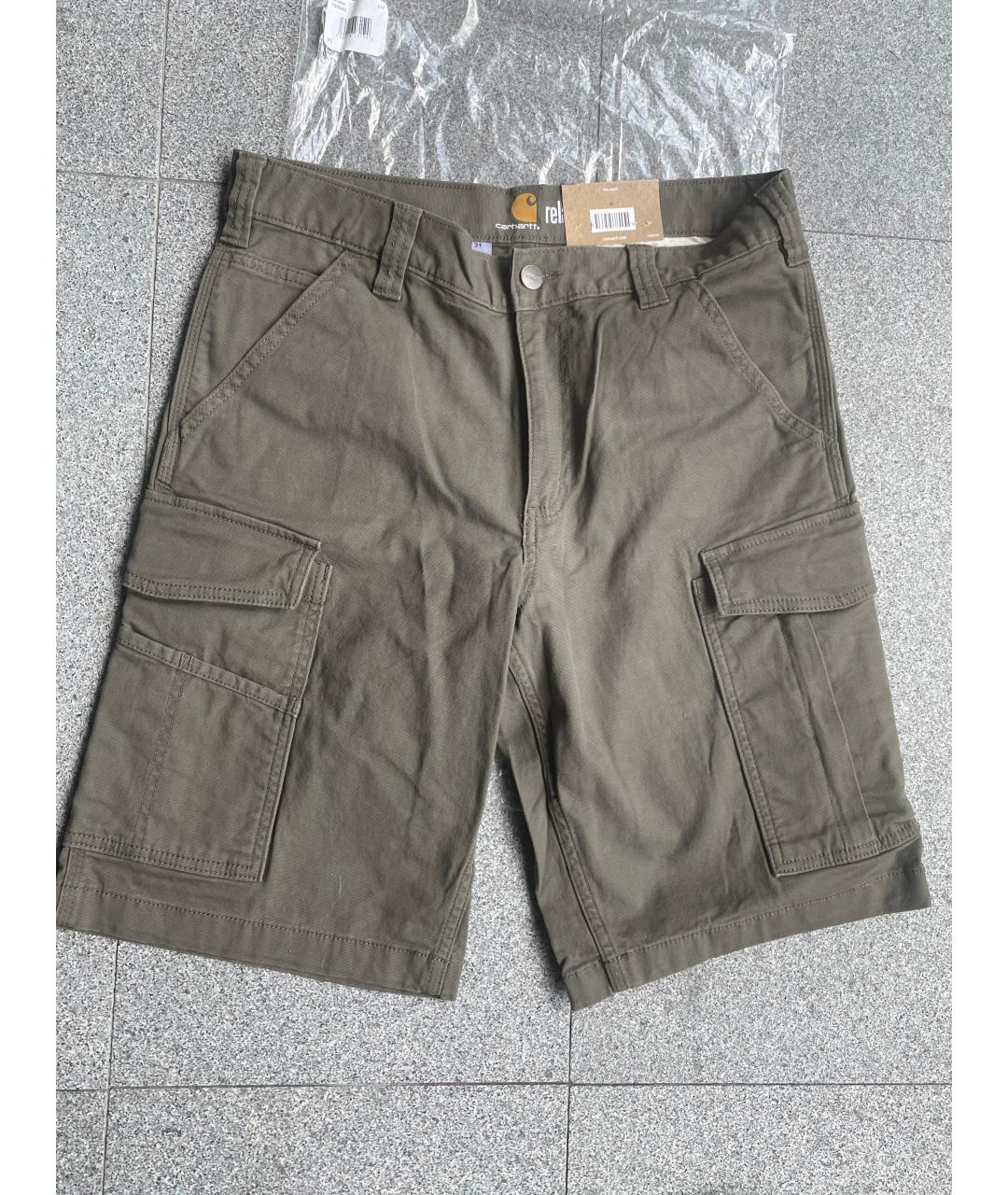 CARHARTT Хаки хлопковые шорты, фото 2