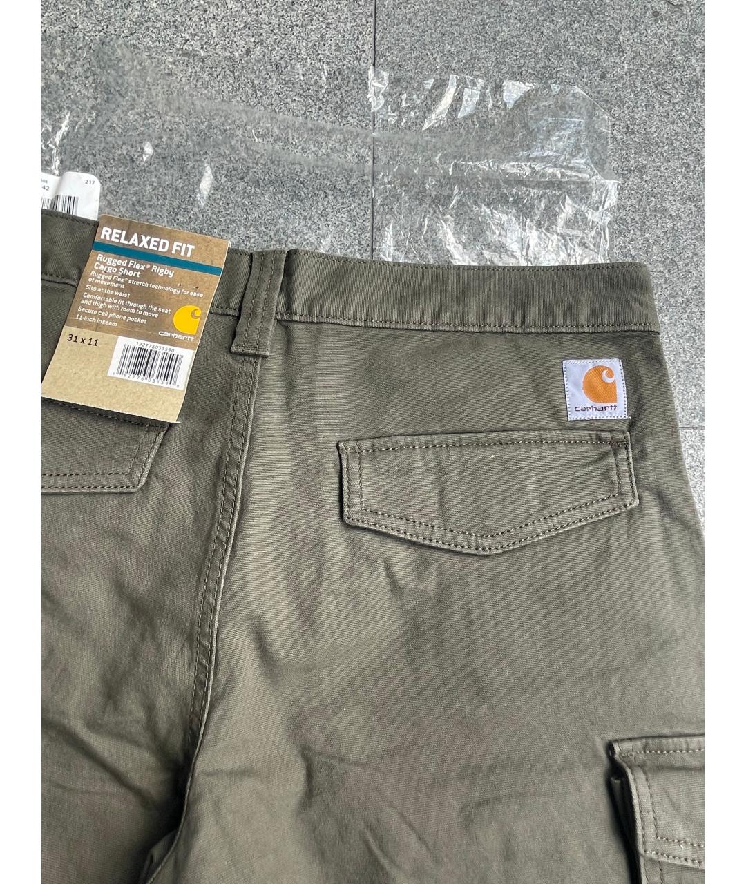 CARHARTT Хаки хлопковые шорты, фото 6