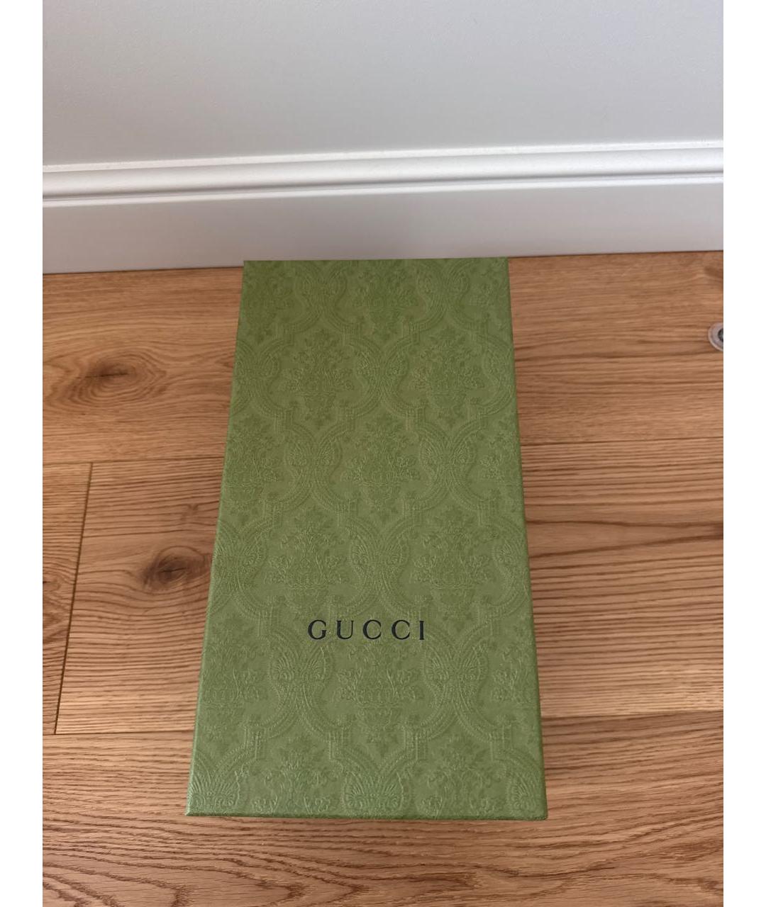 GUCCI Черные кожаные балетки, фото 6