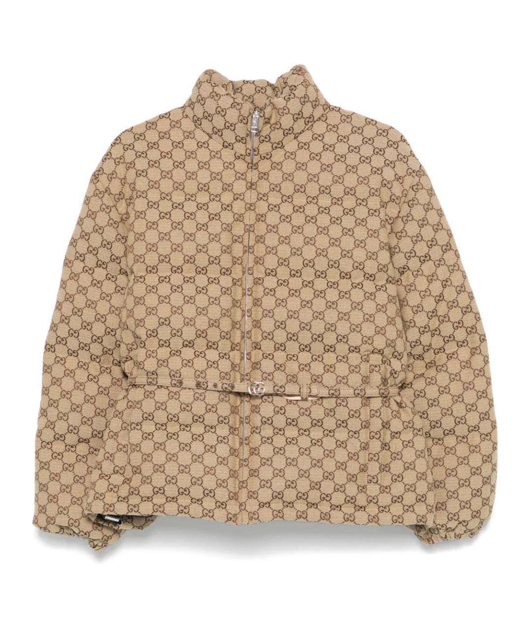 GUCCI Бежевый пуховик, фото 1