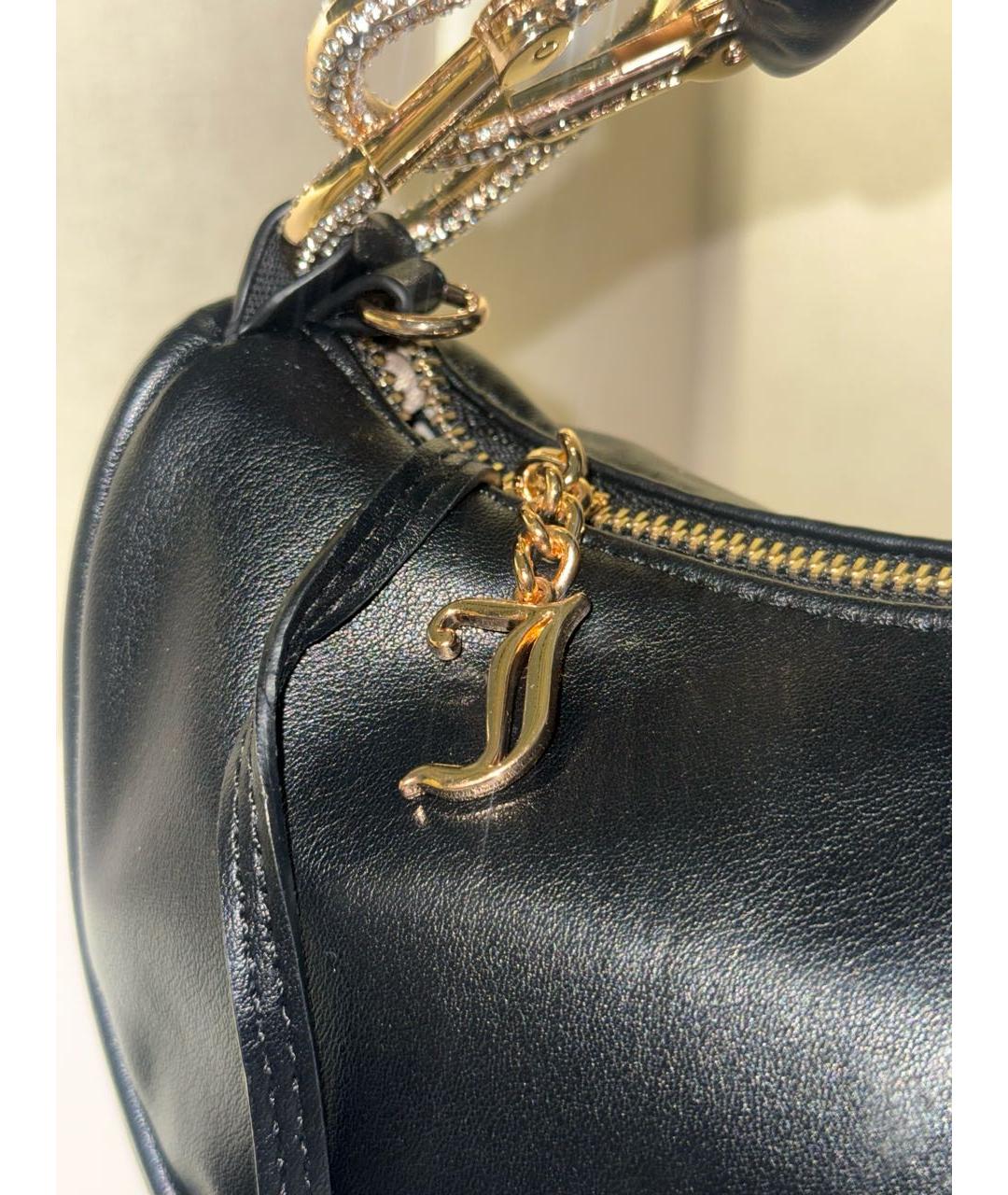 JUICY COUTURE Черная сумка с короткими ручками из искусственной кожи, фото 3