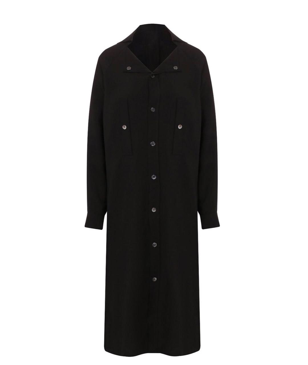 YOHJI YAMAMOTO Черное вискозное повседневное платье, фото 1