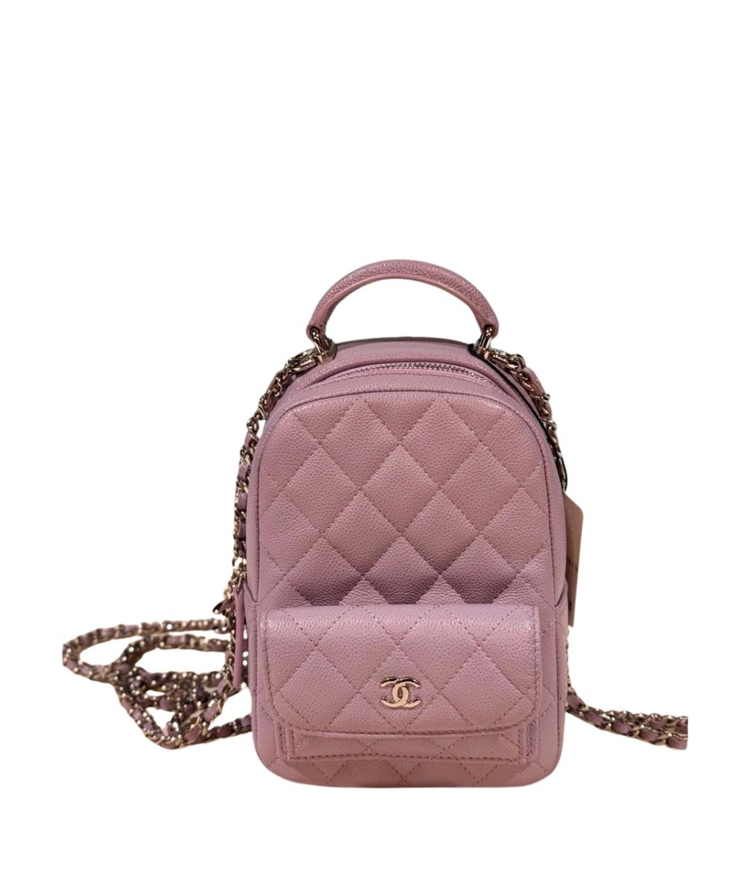 CHANEL Фиолетовый кожаный рюкзак, фото 1