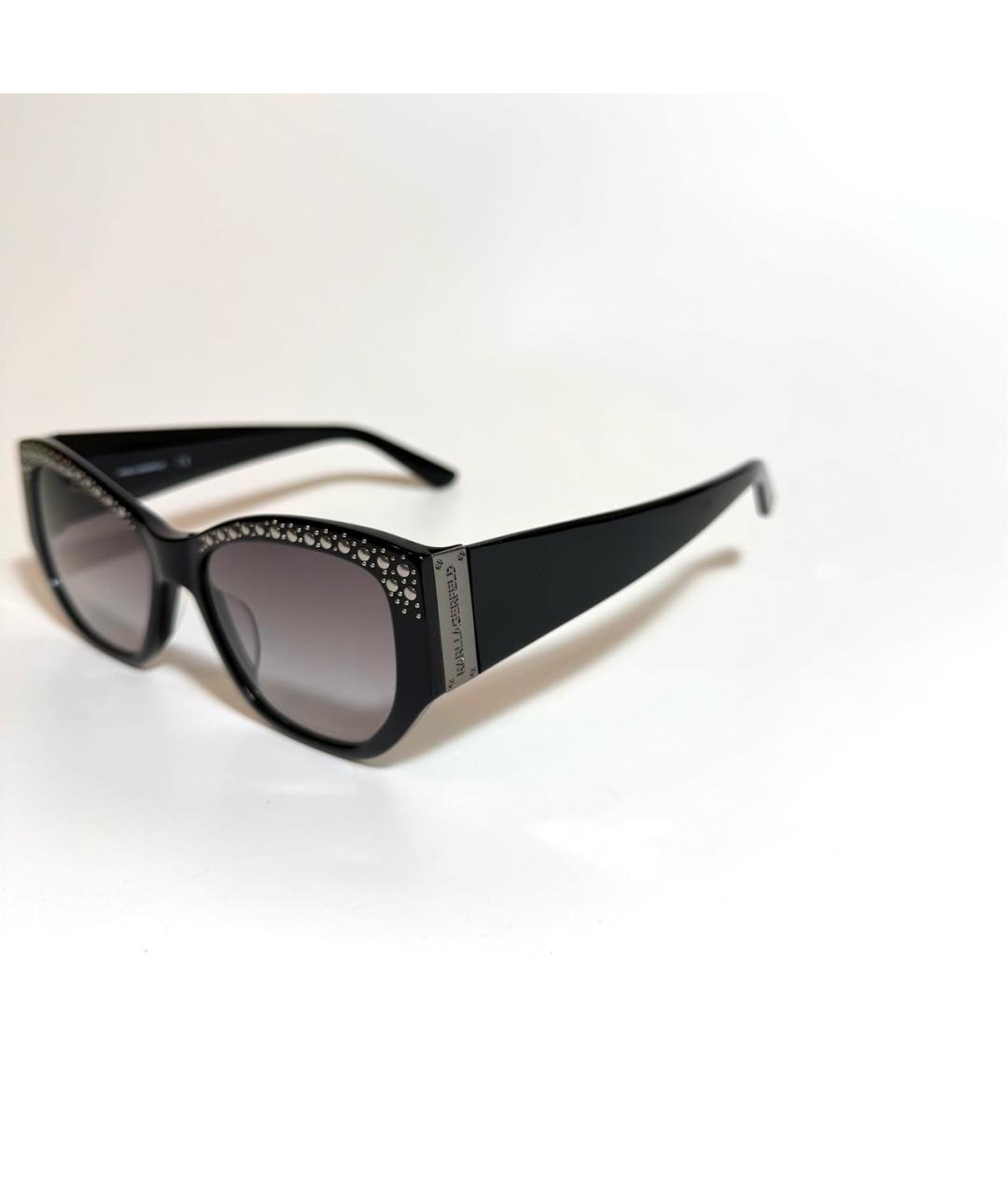 KARL LAGERFELD Черные пластиковые солнцезащитные очки, фото 2