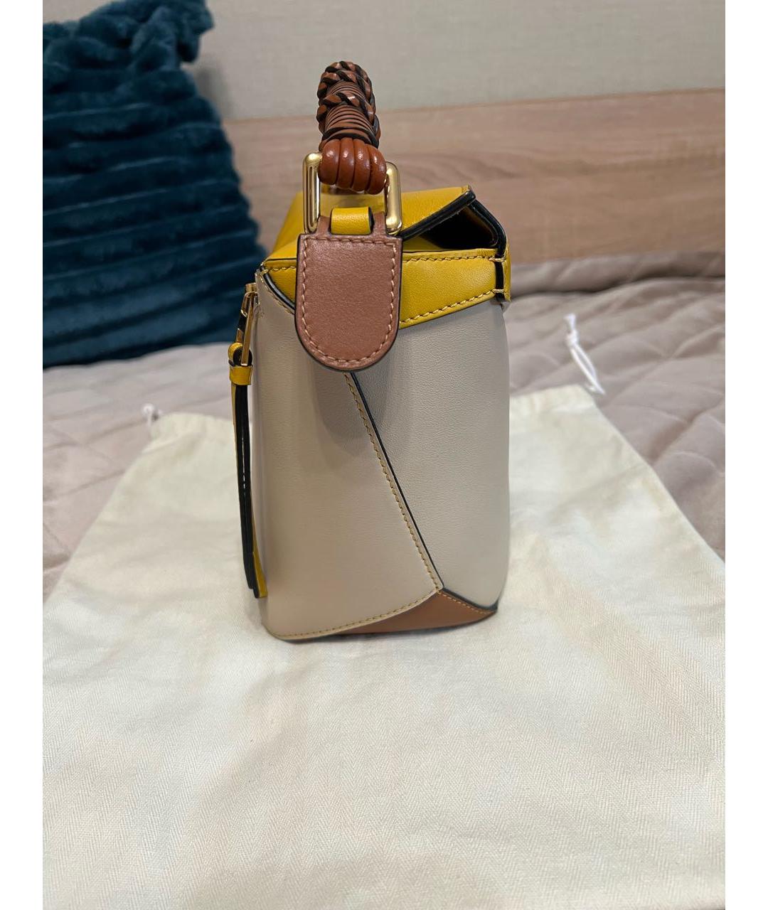LOEWE Коричневая кожаная сумка тоут, фото 5