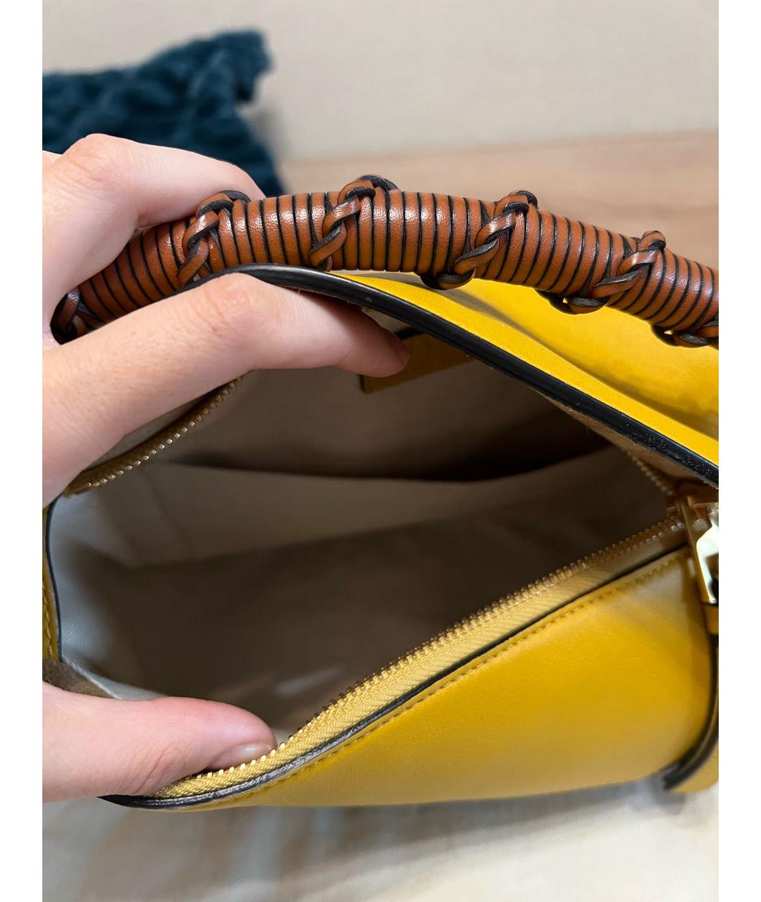 LOEWE Коричневая кожаная сумка тоут, фото 4