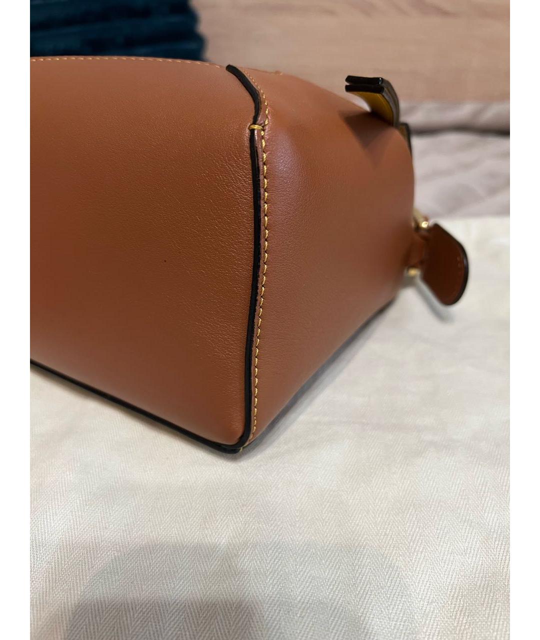 LOEWE Коричневая кожаная сумка тоут, фото 7