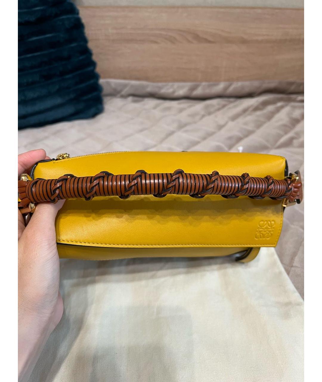 LOEWE Коричневая кожаная сумка тоут, фото 6