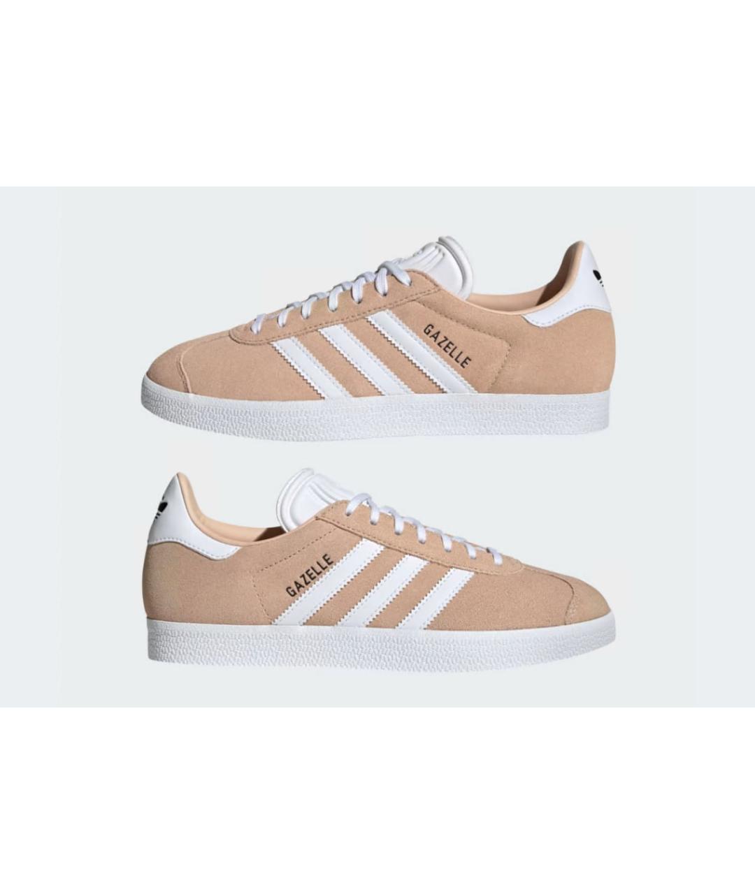 ADIDAS Бежевые замшевые кеды, фото 4