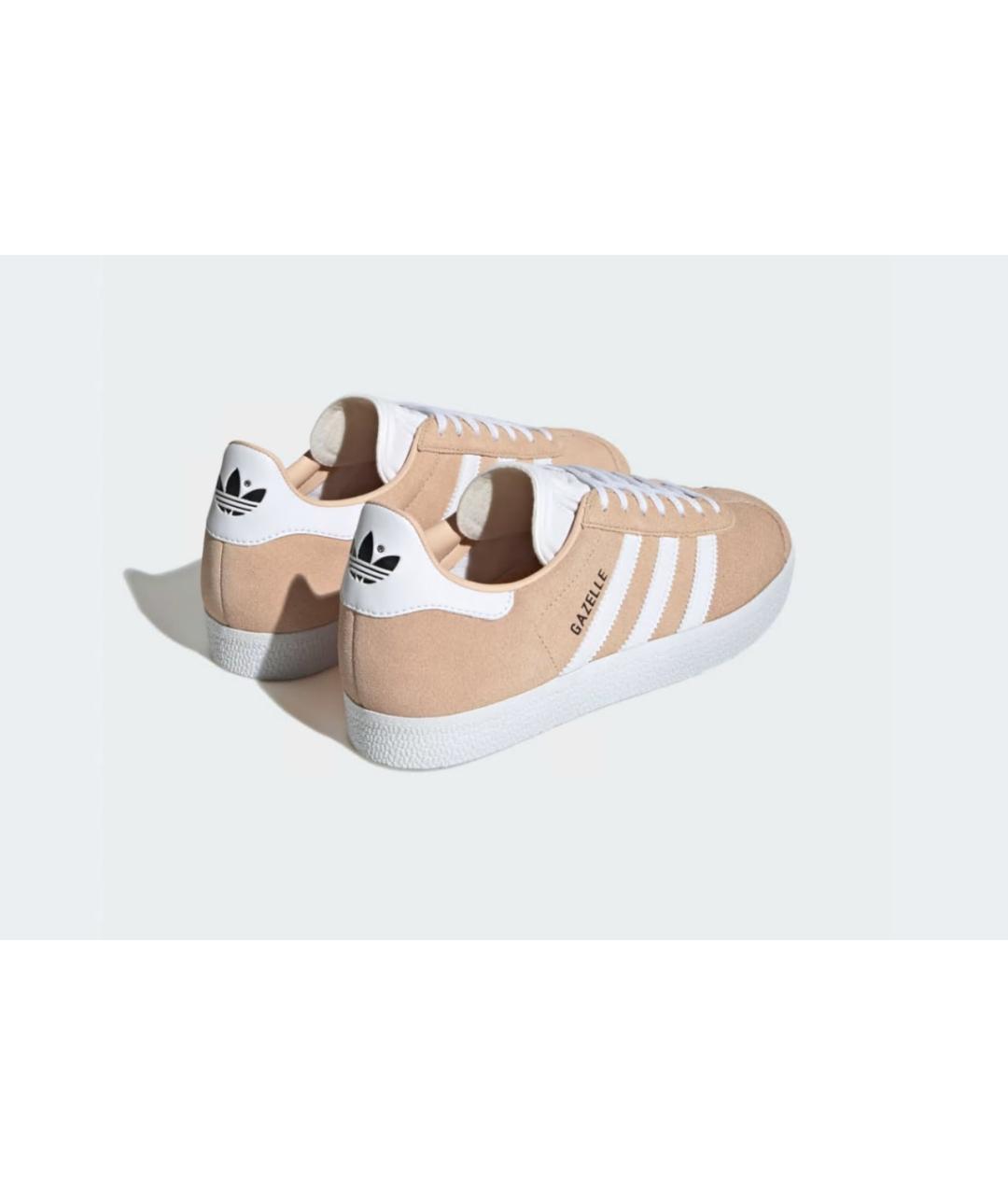 ADIDAS Бежевые замшевые кеды, фото 3