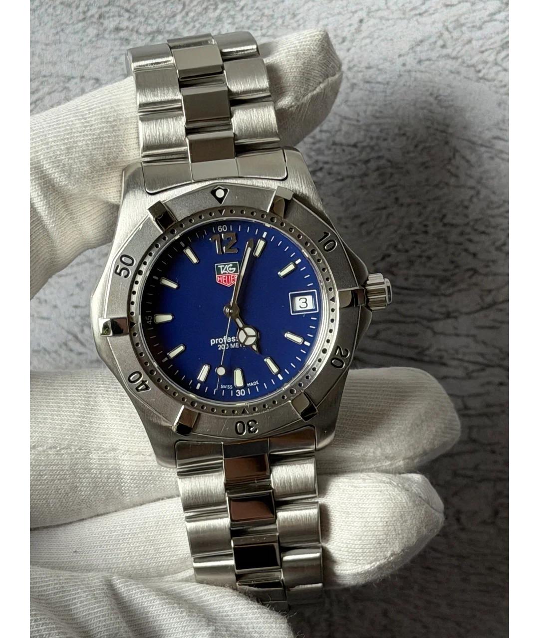 TAG HEUER Синие металлические часы, фото 2