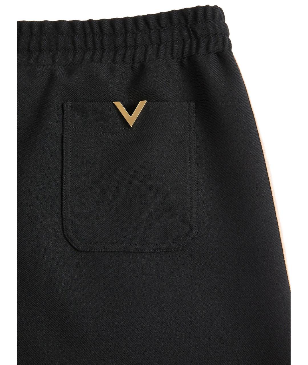 VALENTINO Черные полиэстеровые повседневные брюки, фото 6