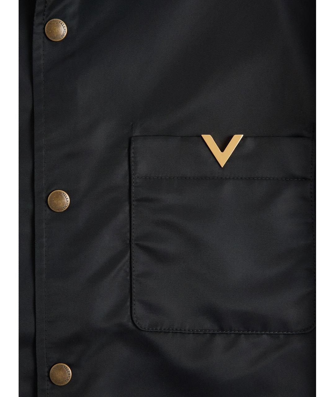 VALENTINO Черная полиэстеровая куртка, фото 6