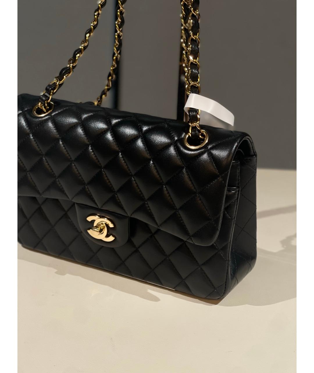 CHANEL Черная кожаная сумка через плечо, фото 3