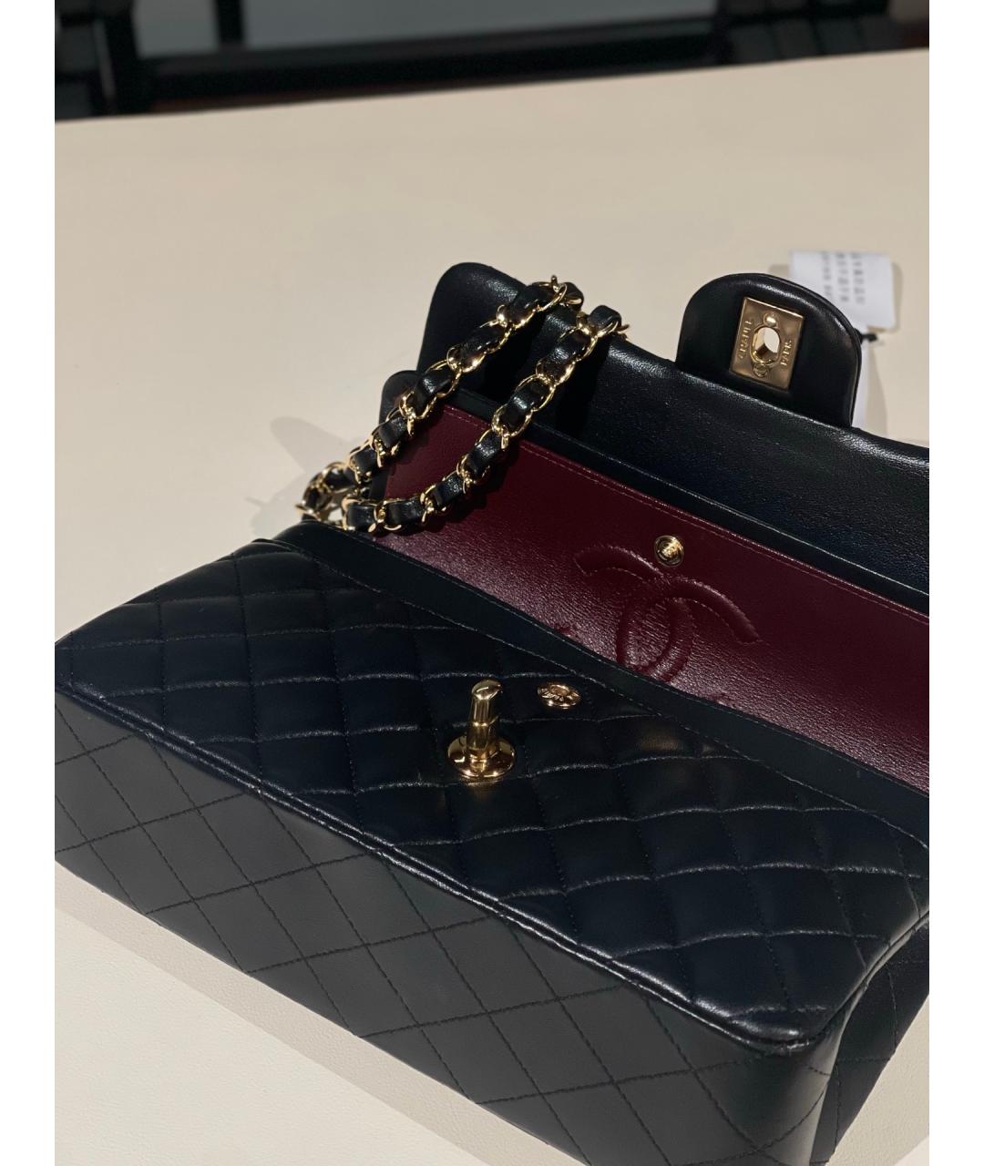CHANEL Черная кожаная сумка через плечо, фото 6