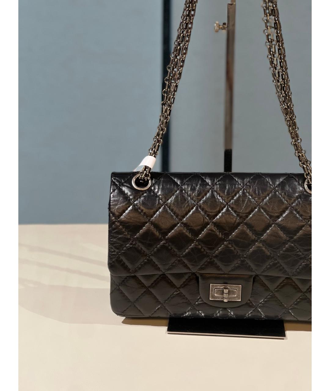 CHANEL Черная кожаная сумка через плечо, фото 3