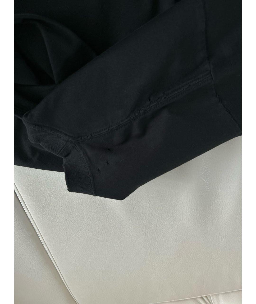 BALENCIAGA Черная хлопковая футболка, фото 8