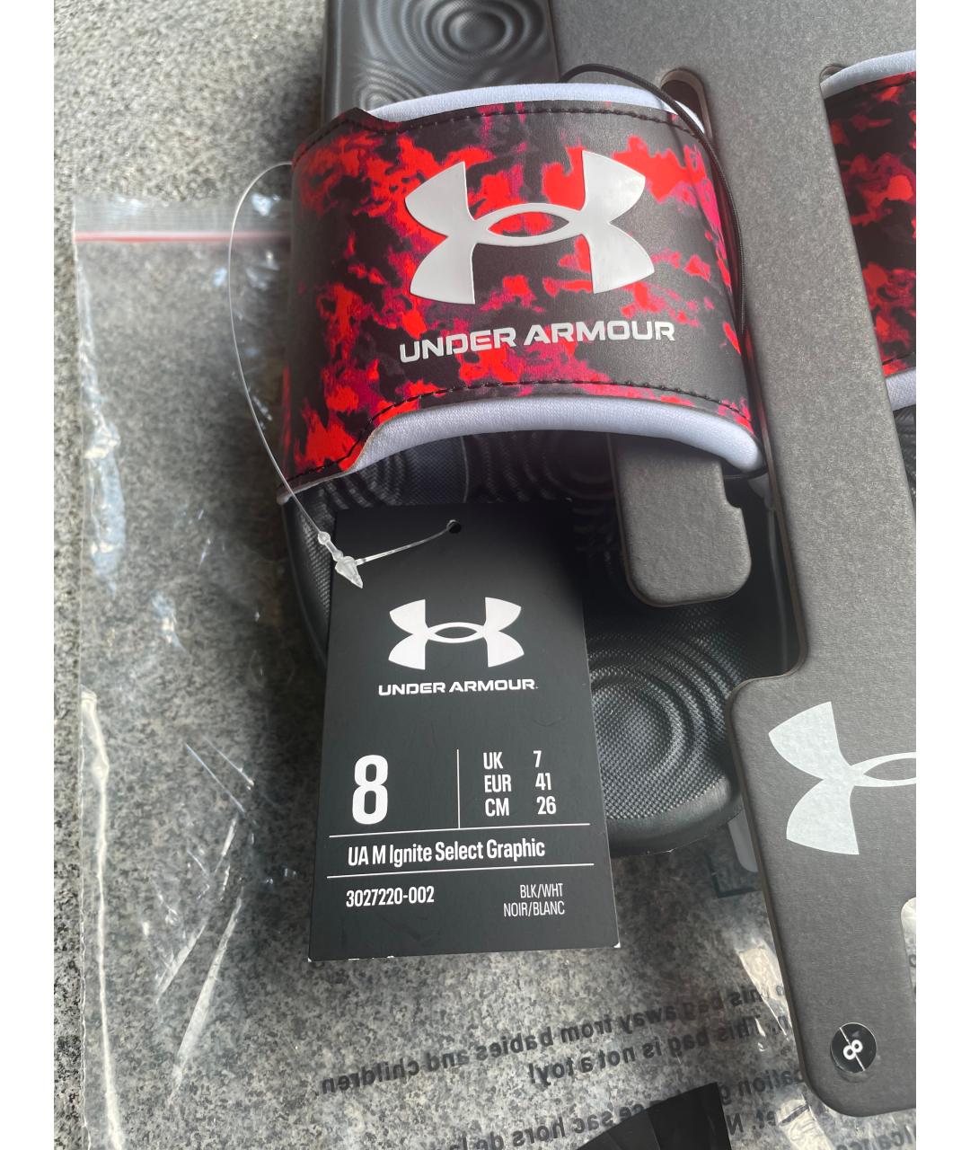 MANSORY x UNDER ARMOUR Мульти резиновые шлепанцы, фото 3