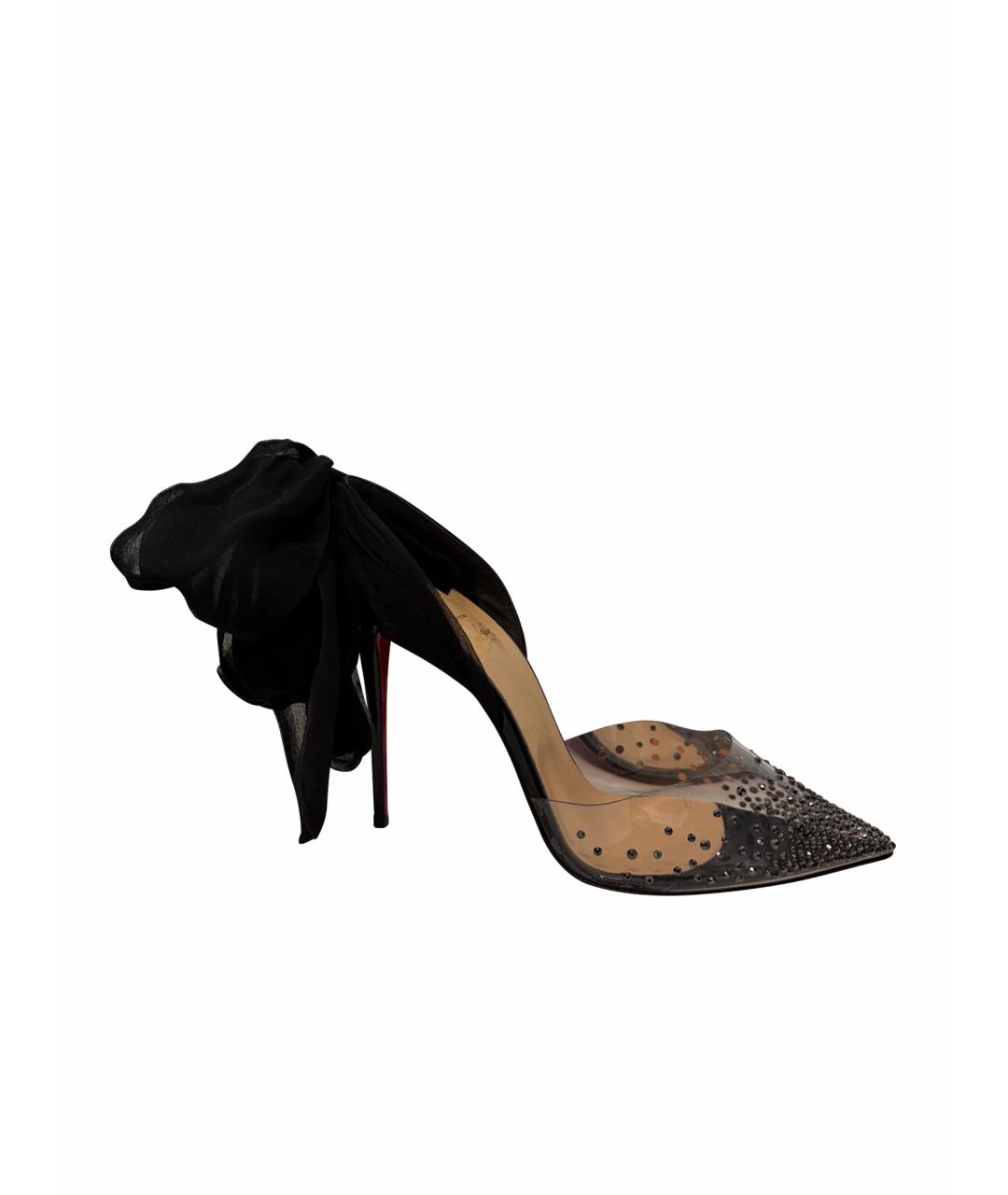 CHRISTIAN LOUBOUTIN Черные резиновые туфли, фото 9