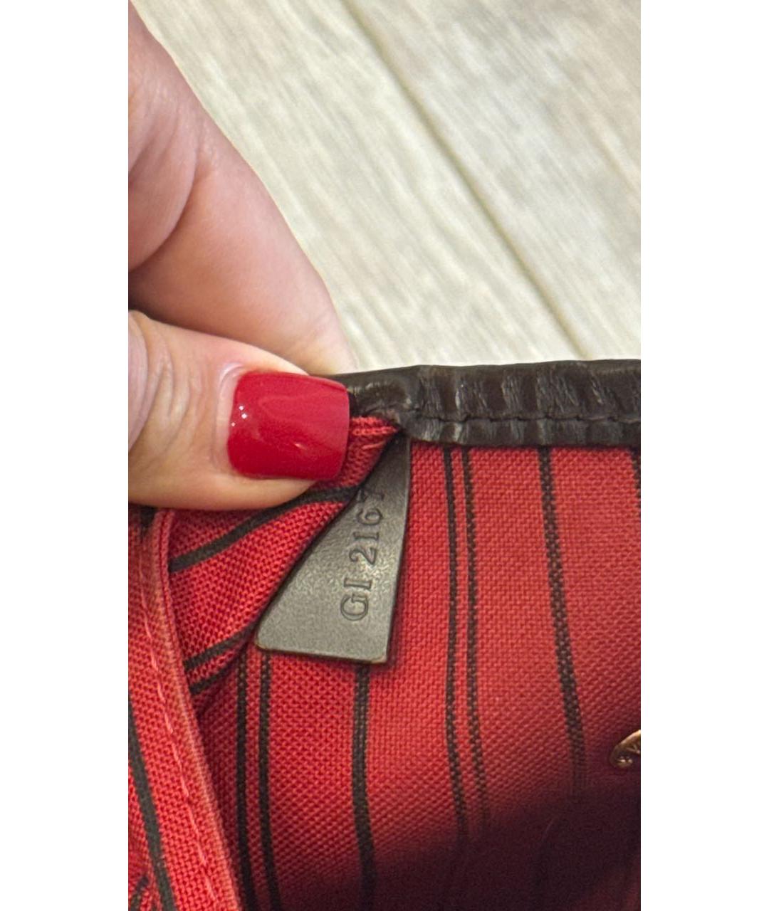 LOUIS VUITTON Коричневая сумка тоут, фото 4
