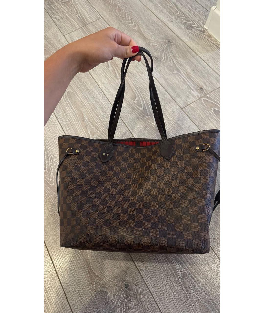 LOUIS VUITTON Коричневая сумка тоут, фото 2