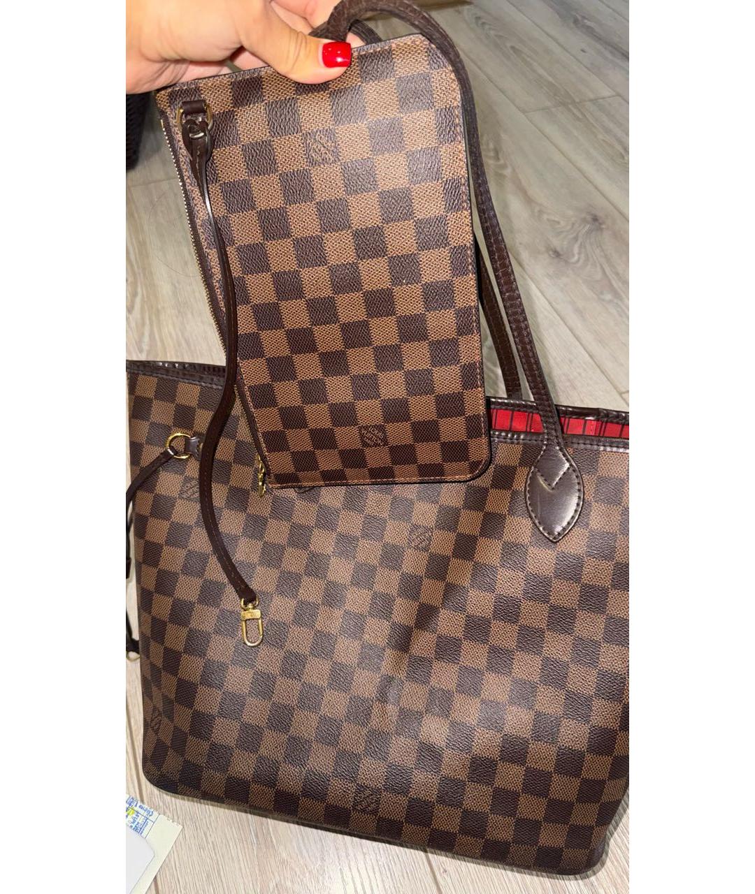 LOUIS VUITTON Коричневая сумка тоут, фото 9