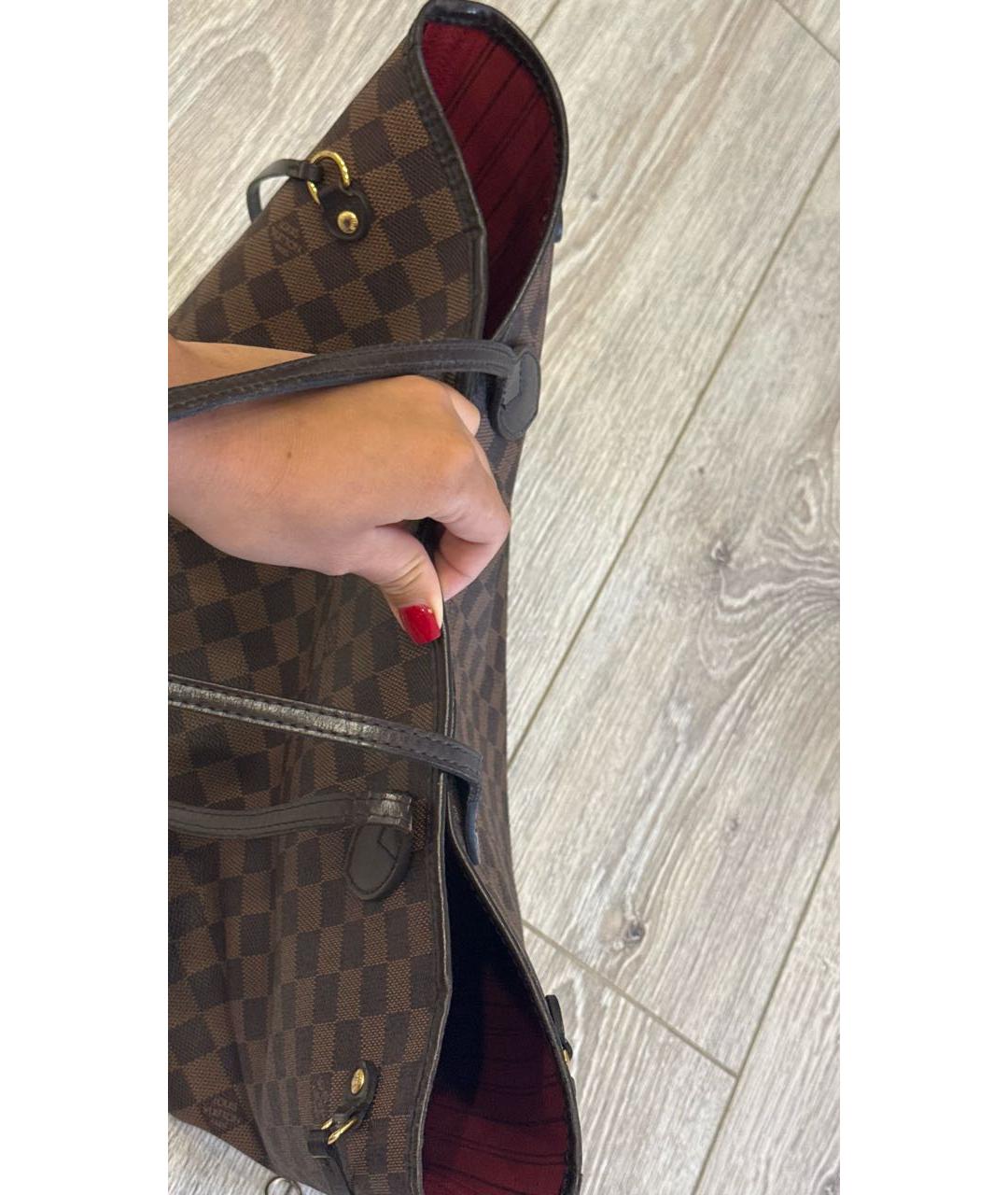 LOUIS VUITTON Коричневая сумка тоут, фото 7