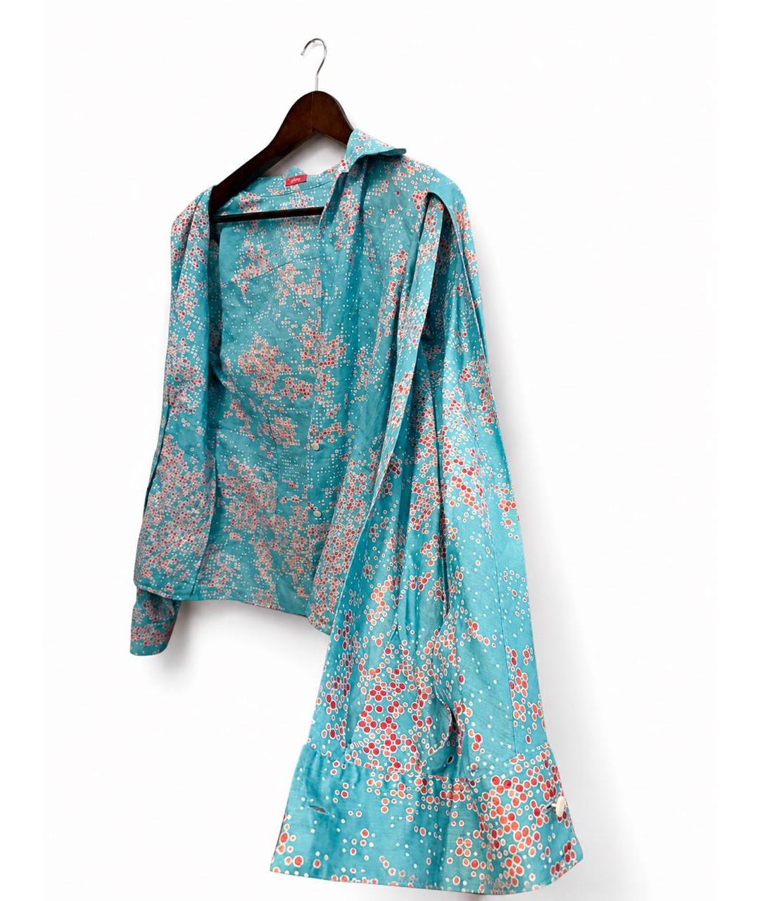 BRIONI Бирюзовая льняная рубашка, фото 3
