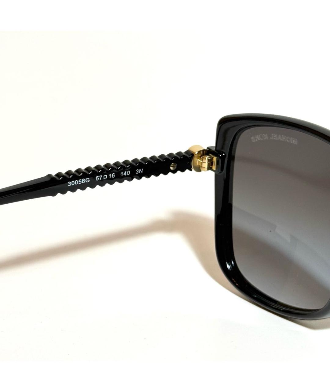 MICHAEL KORS Черные пластиковые солнцезащитные очки, фото 4
