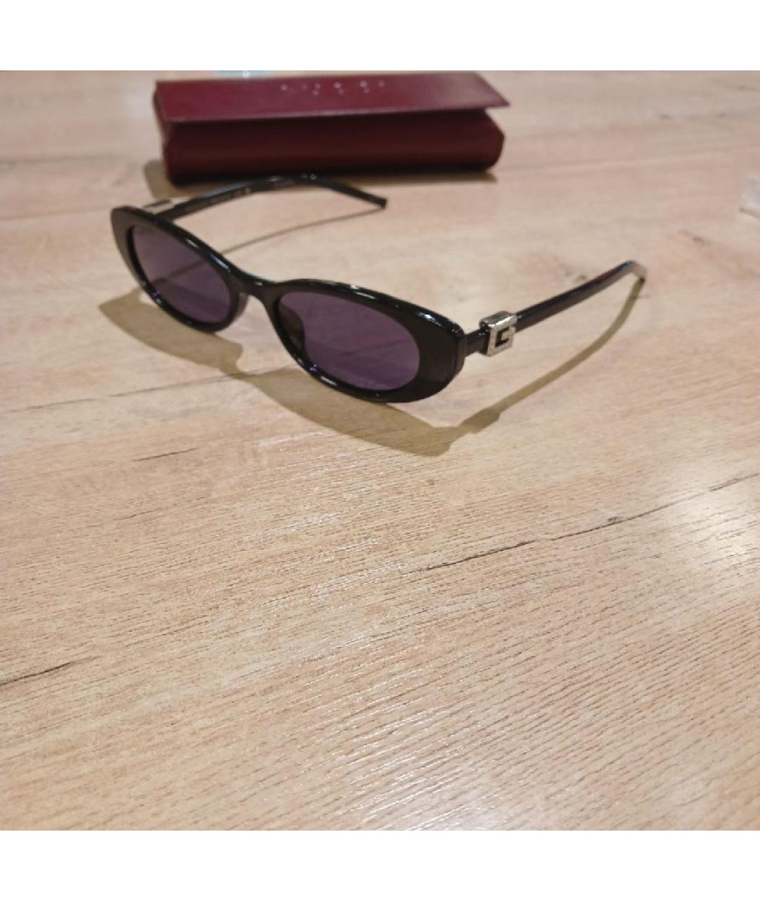 GUCCI Черные пластиковые солнцезащитные очки, фото 2
