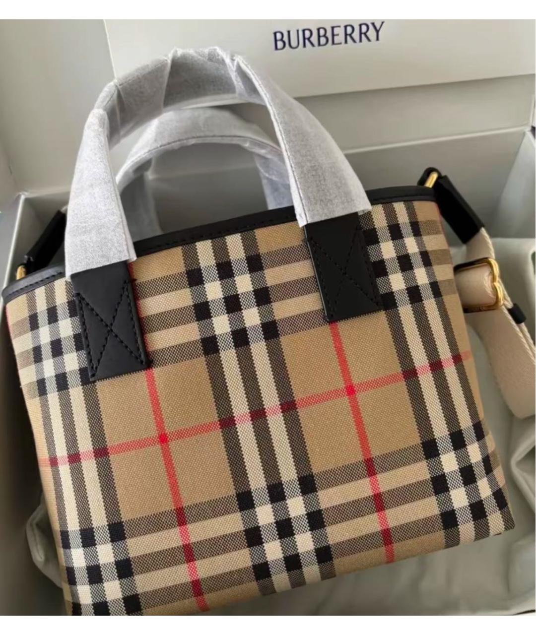 BURBERRY Коричневая сумка тоут, фото 5