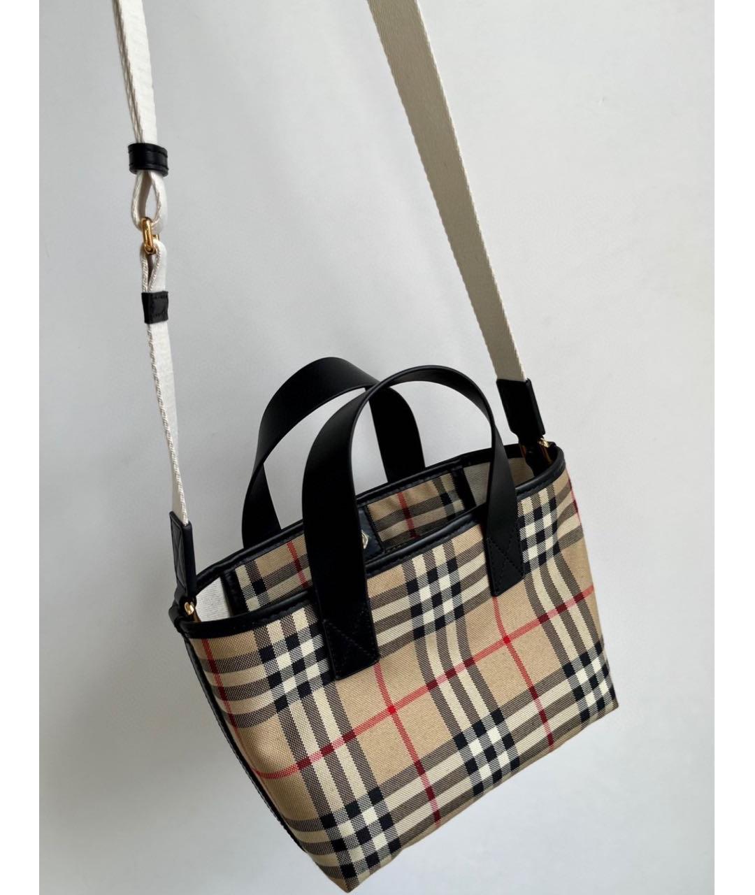 BURBERRY Коричневая сумка тоут, фото 8