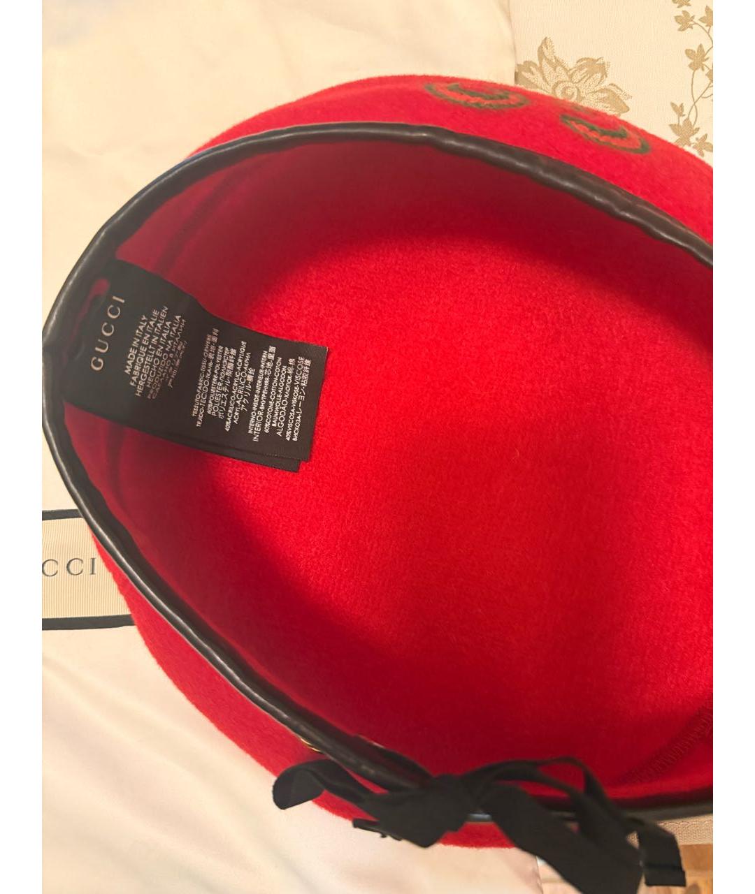 GUCCI Красная кепка, фото 4