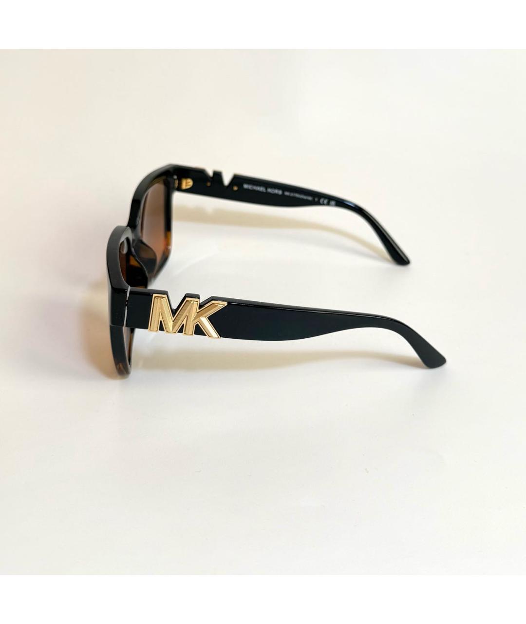 MICHAEL KORS Коричневые пластиковые солнцезащитные очки, фото 3