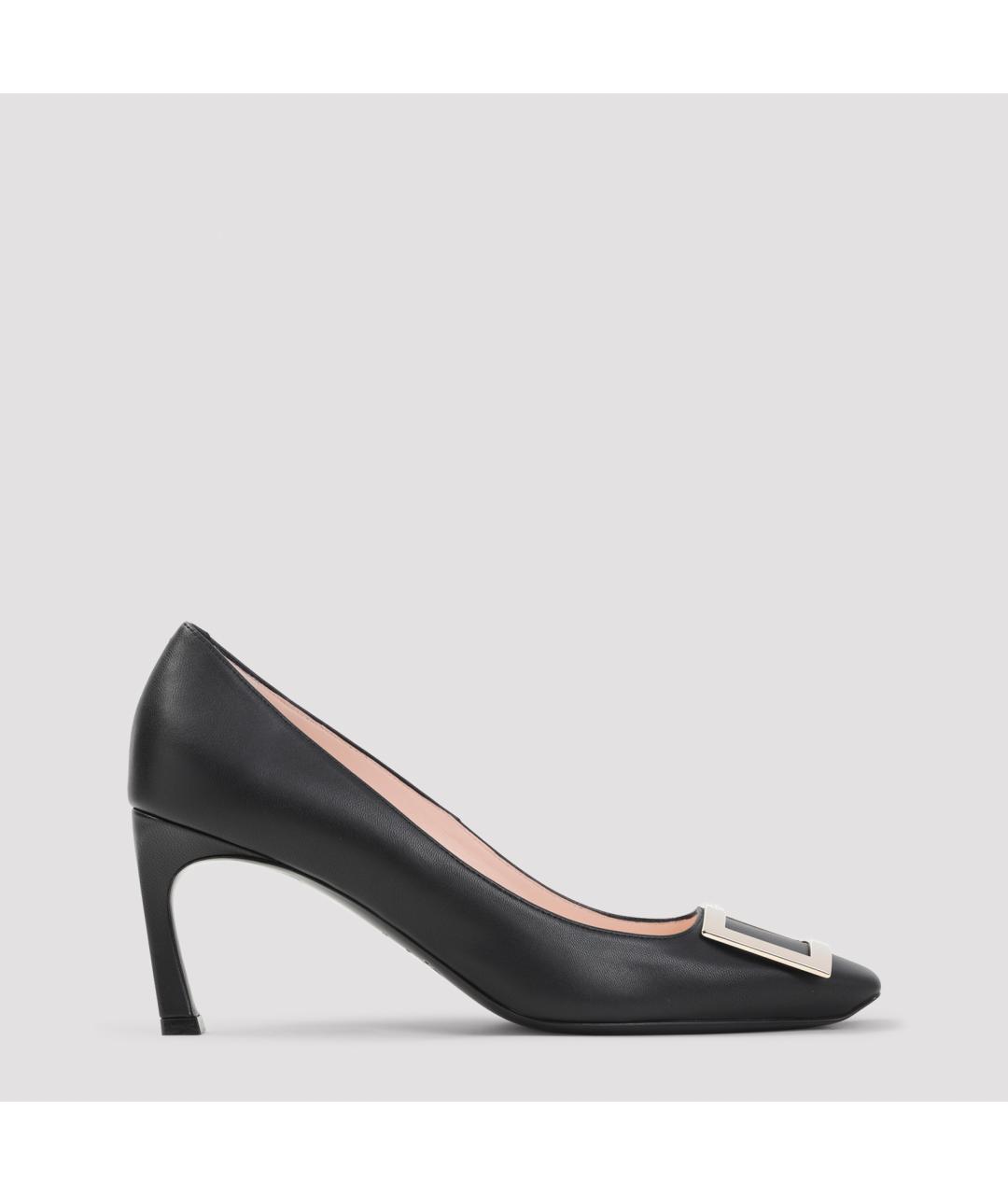ROGER VIVIER Черные кожаные туфли, фото 2