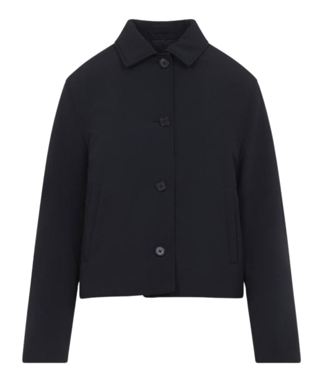 JIL SANDER Темно-синяя полиамидовая куртка, фото 1