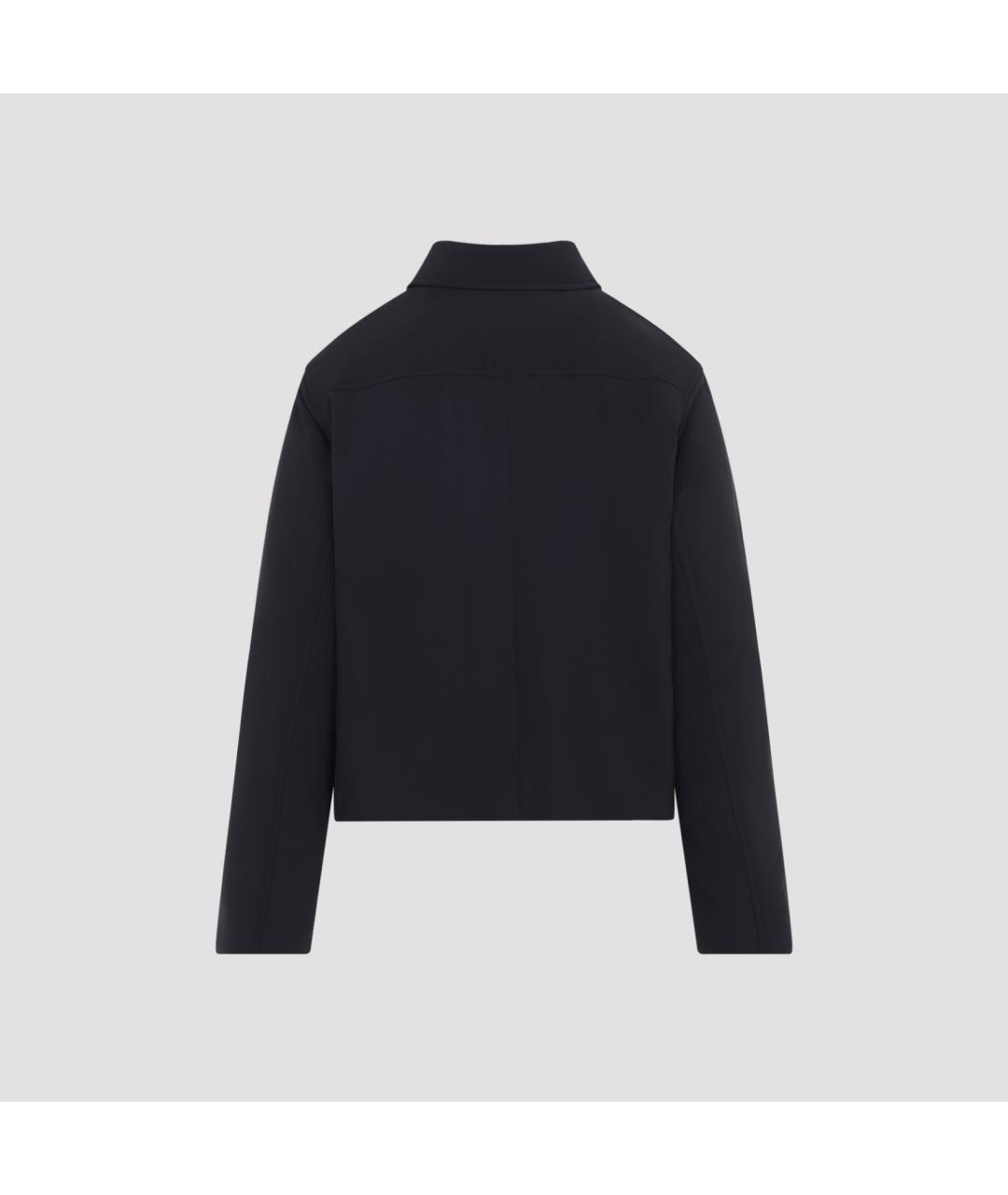 JIL SANDER Темно-синяя полиамидовая куртка, фото 2