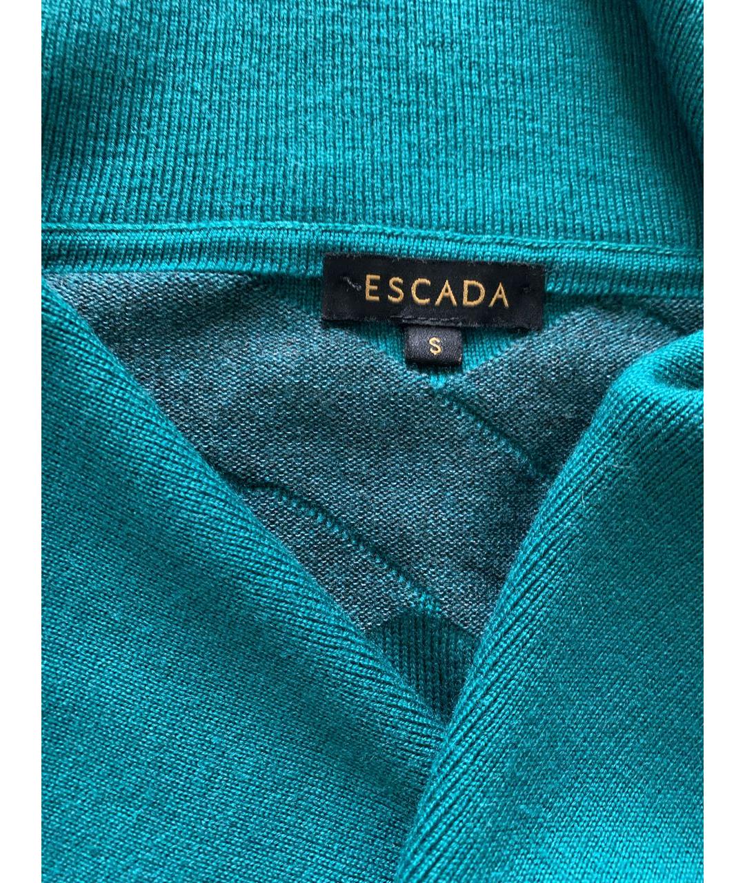 ESCADA Зеленый шерстяной кардиган, фото 3