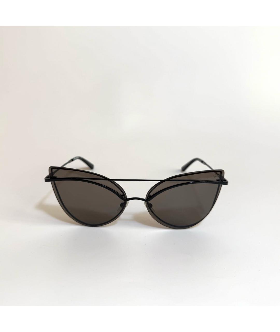 KARL LAGERFELD Черные металлические солнцезащитные очки, фото 6