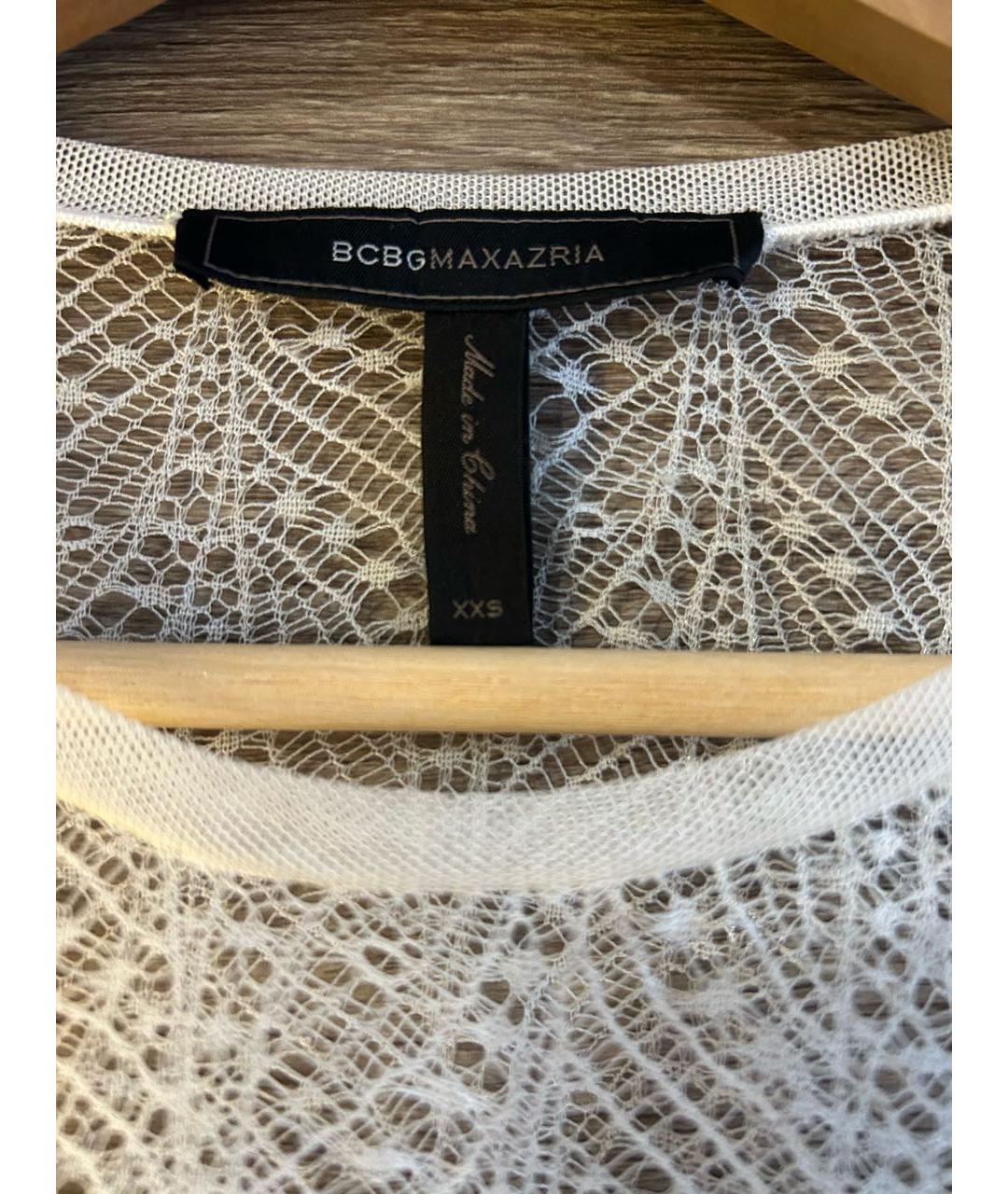 BCBG MAXAZRIA Синяя хлопковая блузы, фото 3
