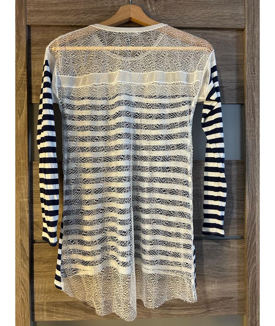 BCBG MAXAZRIA Синяя хлопковая блузы, фото 2