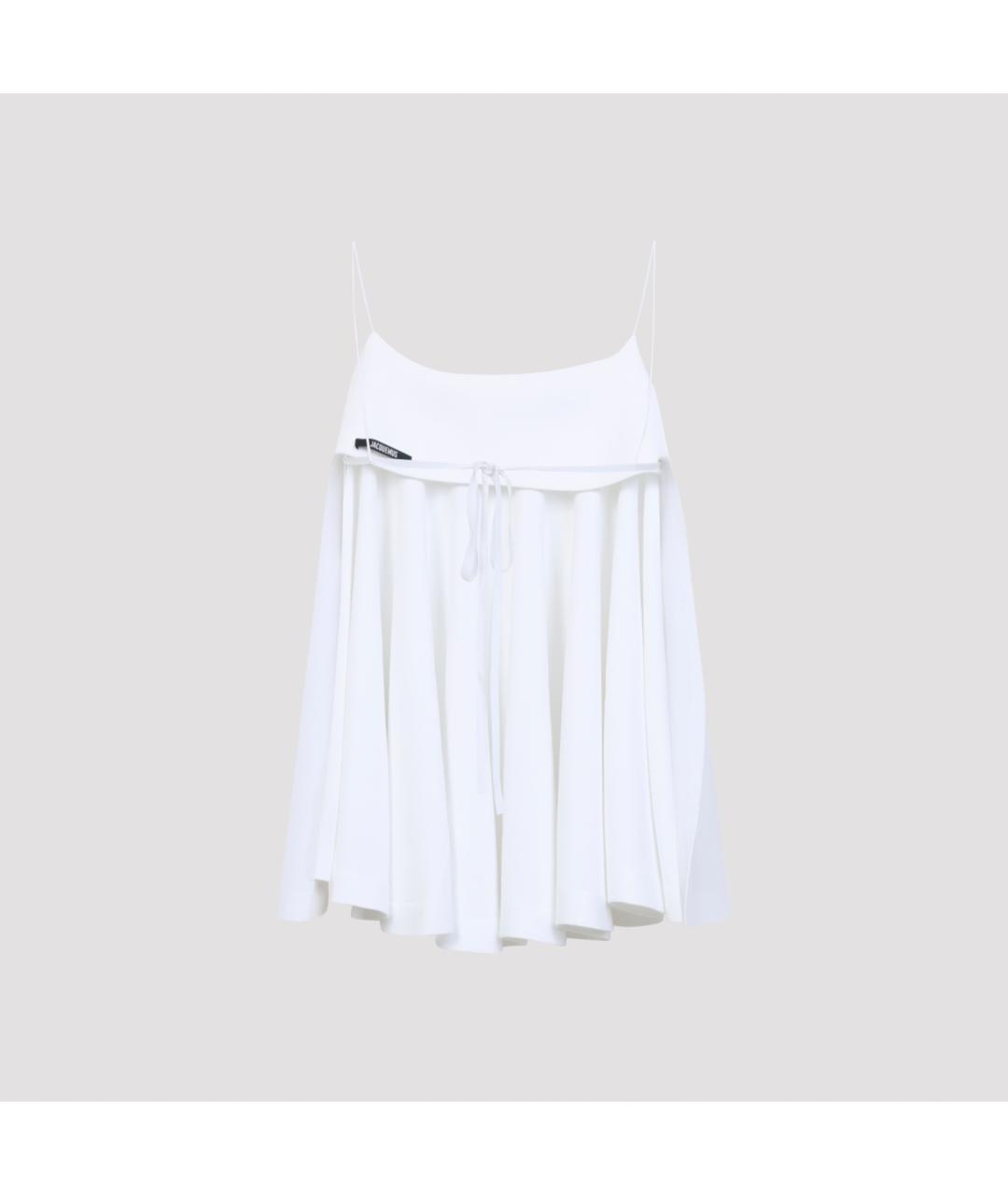 JACQUEMUS Черная вискозная блузы, фото 4