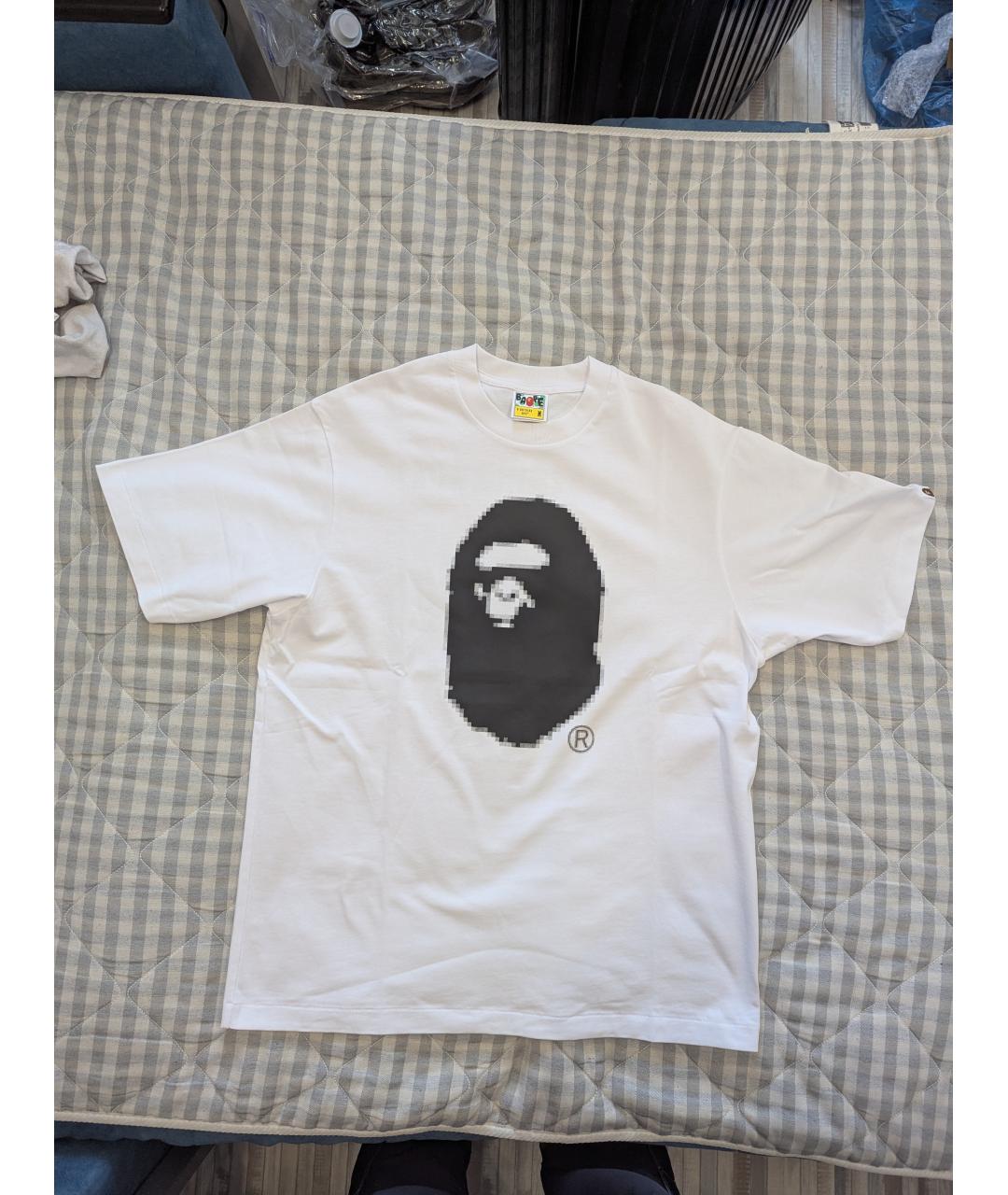 BAPE Белая хлопковая футболка, фото 9
