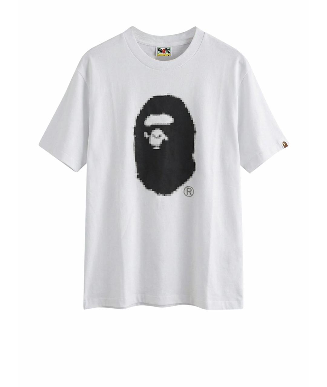 BAPE Белая хлопковая футболка, фото 1