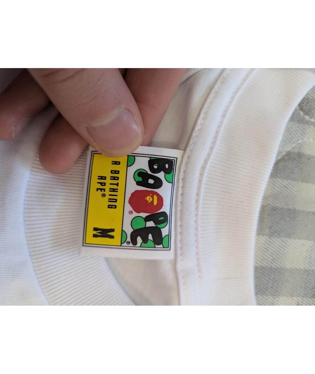 BAPE Белая хлопковая футболка, фото 3