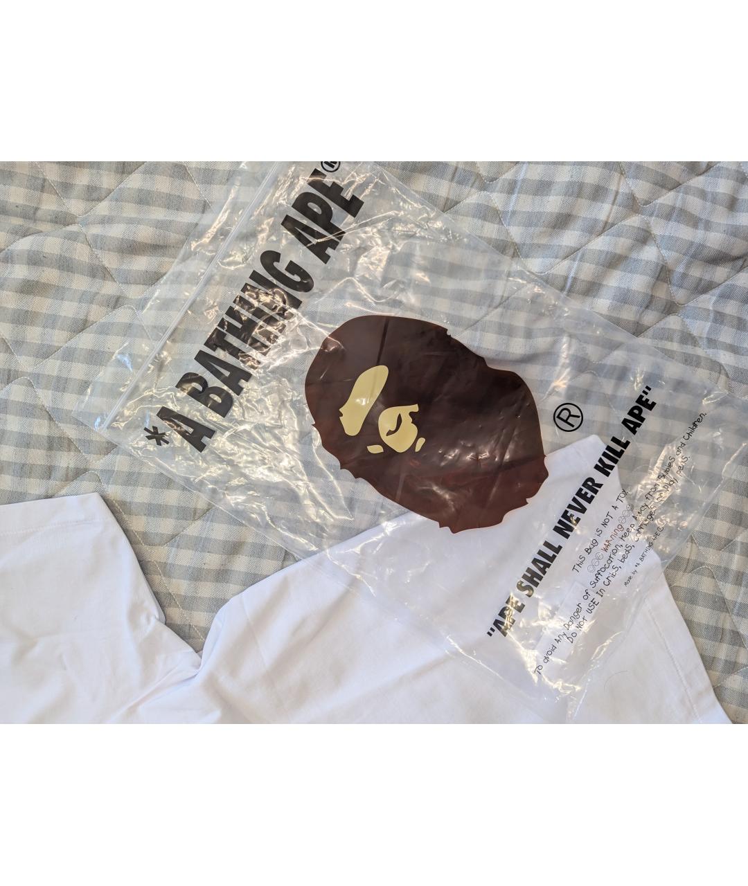 BAPE Белая хлопковая футболка, фото 8